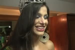 Raika Ferraz smiles after winning the Miss T Brasil 2013 transgender  News Photo - Getty Images