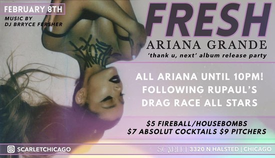 Fresh Ariana Grande Thank U Next Album Release Party