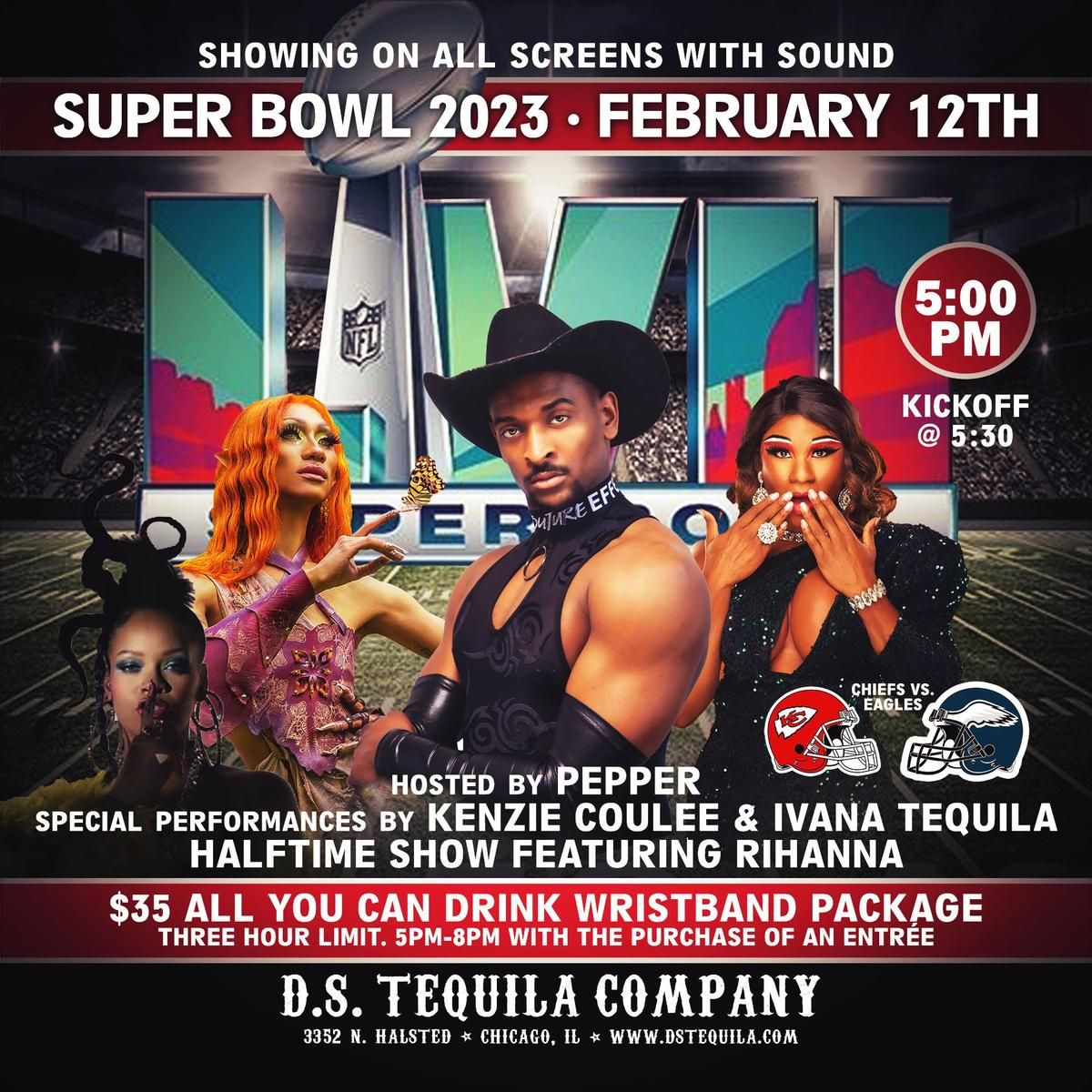 Super Bowl Commercial Watch Party with   AdBlitz: Rihanna